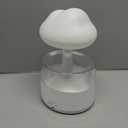 Rain Cloud Humidifier - Snuggling Cloud Rain Humidifier Raincloud Diffuser, Cute Raining Night Light Cloud Diffuser Aromatherapy Essential Oil Diffuser Micro Desk Fountain Water Drop Sound (White)