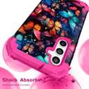 Hocase for Samsung Galaxy S24 FE Case, Flying Butterflies