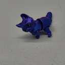 7.48Inch 3D Printed Cat, 3D Printed Animals, 3D Printed Fidget Toys Flexible Joints Blue Purple