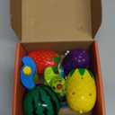 Fruit Spinning Tops for Kids, Stocking Stuffers & White Elephant Exchange Toys  4 Pack Fruit-Themed Light-Up Toys with Music for Boys & Girls Toddlers