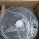 EAST OAK 48,000 BTU Patio Heater for Outdoor Use with Round Table Design, Double-Layer Stainless Steel Burner, Wheels, Triple Protection System, Outdoor Heater for Home and Residential, Grey