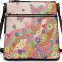 Leather Purses for Women, Leather Hobo Bags for Women Vintage Travel Sling Purse Multi Pockets Shoulder Bag