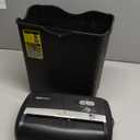 Amazon Basics 6 Sheet Cross Cut Paper and Credit Card Home Office Shredder with 3.8 Gallon Bin, Black