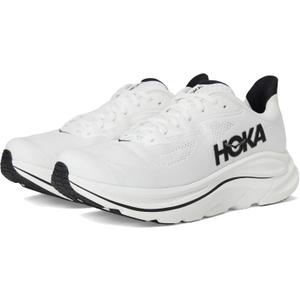 HOKA Men's Clifton 10 Sneaker (11.5, White/Black)