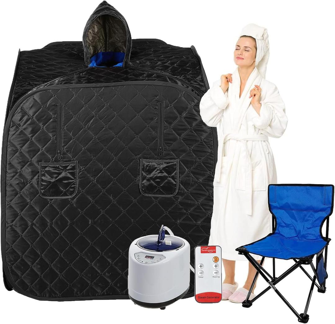 VARIPOWDER Steam Sauna Box for Home, Sauna Tent and Steamer Generator