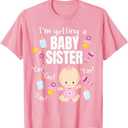 Baby Sister Reveal I'm Getting a Baby Sister Cute Baby T-Shirt, 3T