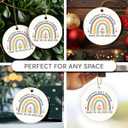 6 x Godmother Ornament 2025, Thoughtful Godmother Gifts from Godchild, Catholic Ornament for Women Men, Baptism Gifts for Friends Neighbors, Adorable Christmas Ornaments for Tree Decorations