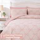Wink Deer Twin Comforter Set with Sheets for Girls-5 Pieces Twin Bedding Sets with Pink Comforter, Sheets, Pillowcase & Sham for Kids (Pink Diamond, 66" X 86")