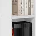 Furinno PASIR Book Shelf, 10-Tier Bookshelf, Bookcase with Open Shelf, 9.2 x 11.8 x 78.7, for Living Room, Bedroom, Home Office, White, 10-Tier, 12-Inch Width