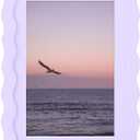 5x7 Picture Frame with Mat for 4x6, Wavy Edge Wooden Real Glass Photo Frame for Tabletop and Wall Hanging, Purple, 1 Pack