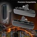 Metal Exterior Door Handle Set (Pair), Compatible with 1985-2005 Chevy Astro, GMC Safari Van, Outside Front Left Driver & Right Passenger Side, OE# 77192, 77193, GM1310108, GM1311108, Outer Handle