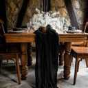 12Pack Black Table Runner 10Ft Cheesecloth Table Runner Boho Gauze Table Runners Long Cheese Cloth Table Runners for Wedding Party Bridal Shower Thanksgiving Christmas