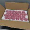 SUPMIND 24 Pcs Votive Candle Holders, Glass Holders Bulk for Table Centerpiece, Tea Lights Candle Holders for Wedding Shower, Party and Home Decor Pink
