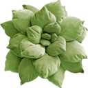 3D 17" Green Succulent Pillow | Hand-Stitched Flower Pillow for Bedroom, Living Room, and Nursery | Cozy Decorative Leaf Throw Pillow