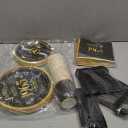 Pickmesh 240 Pcs Black 60th Back in 1966 Birthday Decorations Party Tableware Set Vintage Birthday Party Dessert Plates Napkins Forks Gold Dinnerware Favors for Men Service 30 Guests