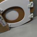 BEMIS 500EC 390 Toilet Seat with Easy Clean & Change Hinges, 1 Pack Round, Cotton White