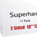 11 Pcs 18 x 12 Inches Corrugated Plastic Sign Waterproof Blank Board Sheets White Double Sided Poster Board for Yard, Garage Sale, Rent, Birthday Party, Guidepost Decorations