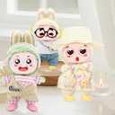 17cm Doll Clothes & Accessories Set - 16-Piece Outfit Bundle (T-Shirts, Dresses,Pants,Overalls, Hats, Bags,Headphones,Shoes & More) - Perfect for DIY Styling & Mix & Match