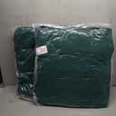 EAGLE PEAK Tufted Outdoor/Indoor High Back Patio Chair Cushions, Set of 2, 46'' x 22'', Dark Green