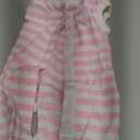 Dogs Recovery Suit Post Surgery Shirt for Puppy, Wound Protective Clothes for Little Animals(Pink White Stripe-m)