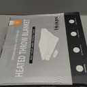 Heated Blanket Electric Blanket Throw - Fast Heating Blanket Throw Double Sided Sherpa Ultra Soft Cozy with 6 Heating Levels & 1-4 Hours Auto Off, Machin Washable, 50 x 60 Inches,  Light Grey, Throw