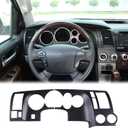 Aunginsy Car Center Console Dashboard Panel Frame Cover Trim Fit Toyot@a Tundra 2007-2013 Central Control Dashboard Panel Molding Instrument Protection Frame Decorative Cover ABS Interior Accessories