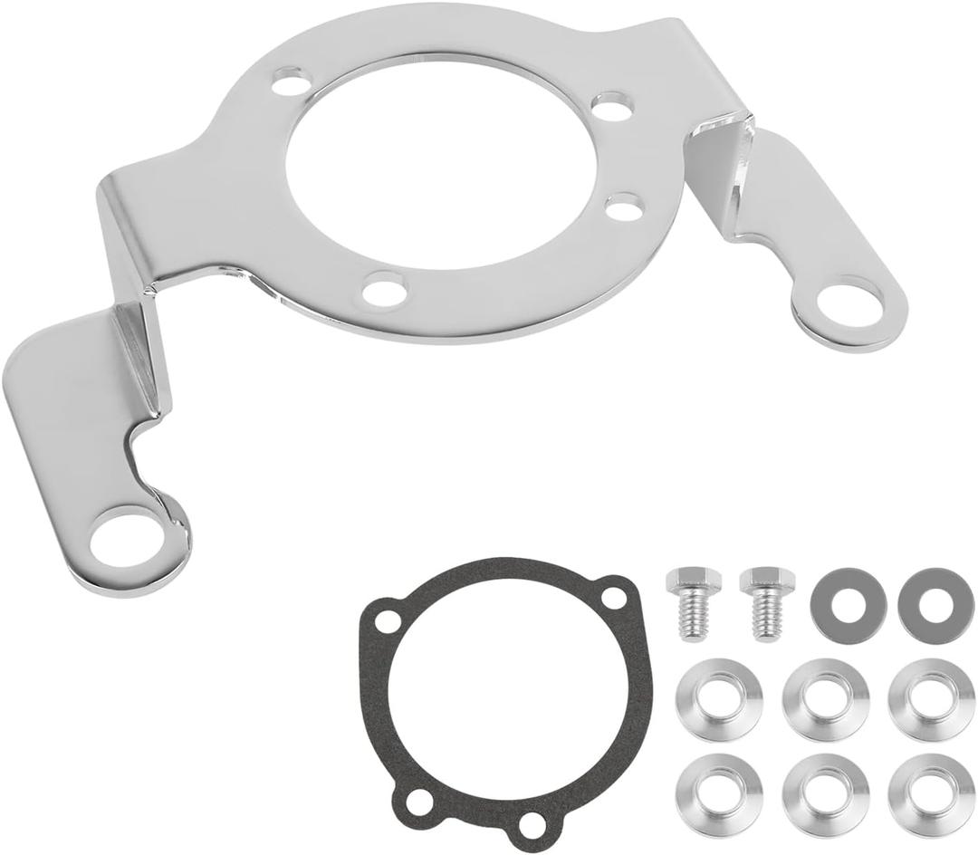 Air Cleaner Filter Support Carb Support Bracket Replacement For Harley Big Twin/Twin Cam 1993-2017 (Chrome)
