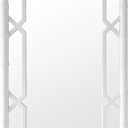 Mirror, Bamboo-Look Solid Wood Frame, Full Length, White, 24" x 48"