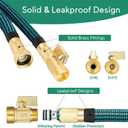 Expandable Garden Hose 100 ft with 10 Function Nozzle, 2026 No Kink Water Hose 100ft, Leak-proof Sturdy Brass Fittings, Durable 3750D Fabric, Lightweight, Flexible for Outdoor Watering, Car Washing