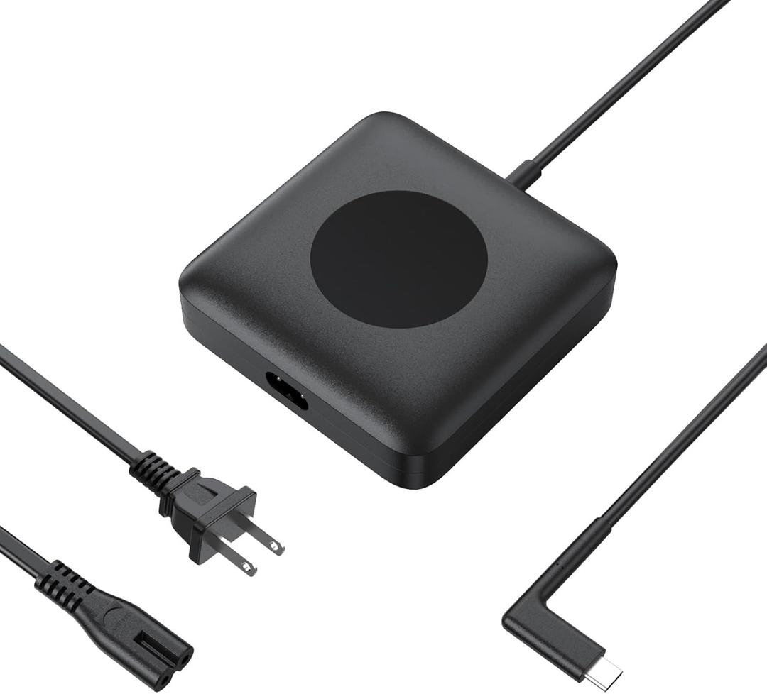 65W Type-C Bike+ Power Adapter Charger Compatible with Peloton Bike Plus PLTN-TTR01 PL-02 FSP065-APDC8R01 with Peloton Plus Power Cord Replacement 20V/3.25A USB-C Power Bike Supply Charger