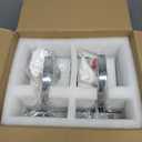 3-Light Crystal Vanity Light, Modern Chrome Bathroom Wall Sconce with K9 Crystal Shades, 23.62" Long Over Mirror Lighting for Vanity, Makeup, Hallway, Elegant & Durable