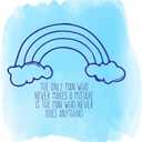 Children Man Who Never Makes A Mistake Uplifting Quote Wall Decal Decoration Man Who Never Does Anything Cute Rainbows and Clouds Lasts Years and Easily Removable - Size: 36 in(W) x 40 in(H)