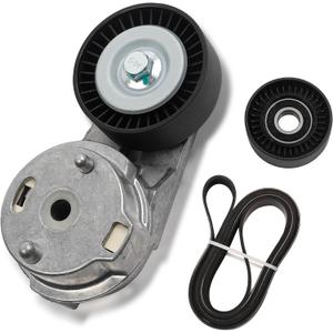 Dasbecan 39269 Serpentine Belt Drive Tensioner Pulley Component Kit Compatible with Jeep Wrangler 2007-2011, Replace# 89607 38018 6PK2285
