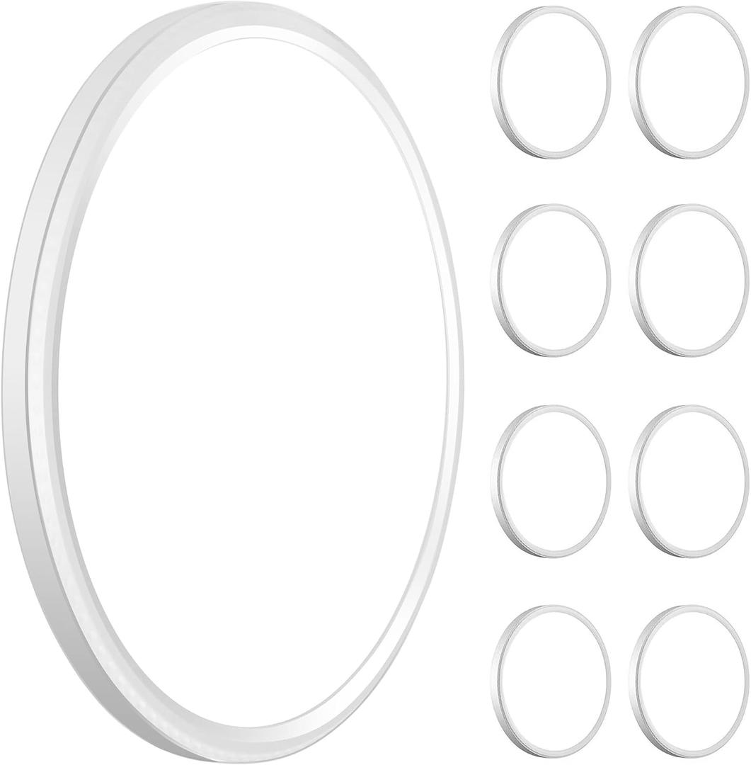 WKONCLDY 3200lm LED Flush Mount Ceiling Light, Super Slim 12 inch LED Ceiling Light, 5000K LED Ceiling Light for Bedroom, Living Room, Dining Room, Garage, Office (White, 8 Pack)