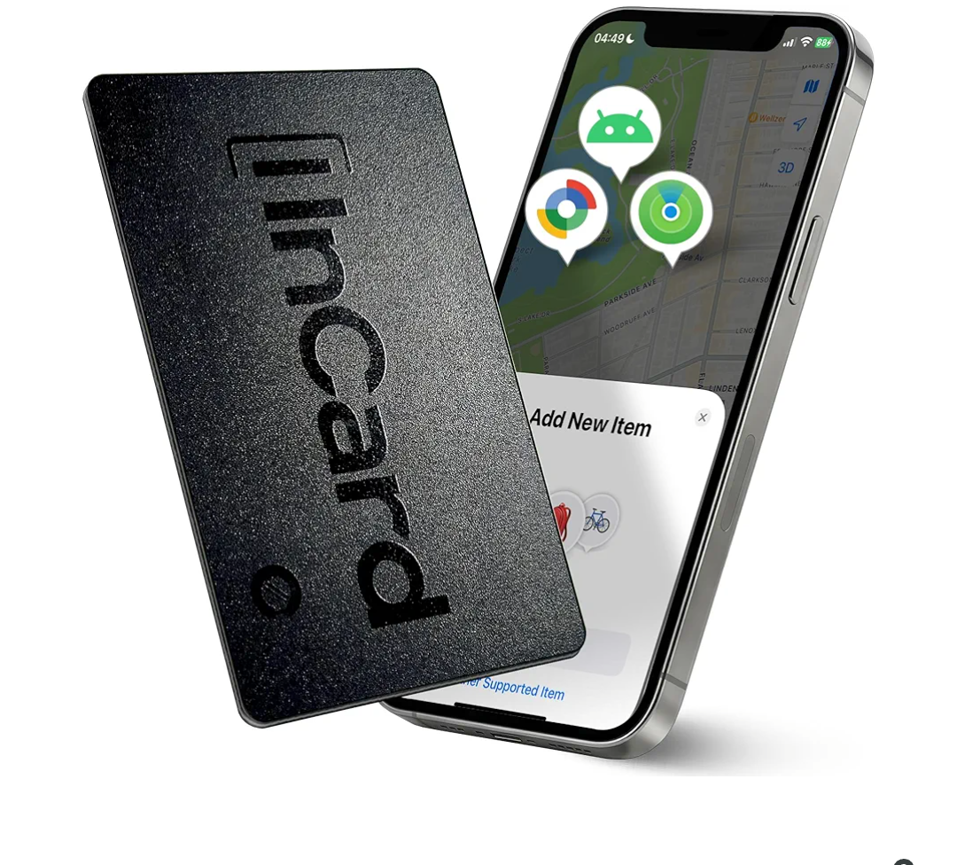 InCard Wallet Tracker Card for Both Google’s Find Hub and Apple Find My, 5 Years Battery Life Ultra-Thin Android Tracker Card, IP68 Waterproof Wallet Finder for Passport, Purse,Gags,1 Pack