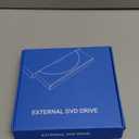 7 in 1 External DVD Drive, External CD/DVD Drive for Laptop USB 3.0 & Type-C, Portable CD/DVD +/-RW Disk Drive, CD/DVD Burner CD ROM External Drive for Desktop PC (External DVD Drive +Bag)