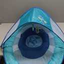 SwimWays Baby Spring Float with Adjustable Canopy and UPF Sun Protection, Blue Lobster