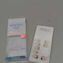 French Tip Press On Nails - BTArtbox Jelly Square Fake Nails with Nail Glue, Reusable Semi-Transparent Stick On Nails in 16 Sizes - 32PCS Soft Gel Glue On Nails Kit, Classic Black