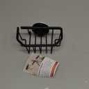 TAILI Sponge Holder with Strong Suction Cup, Dish Sponge Caddy Inside Sink Removable, Rustproof Aluminum for Sponges, Brushes, Stoppers and Scrapers - Black