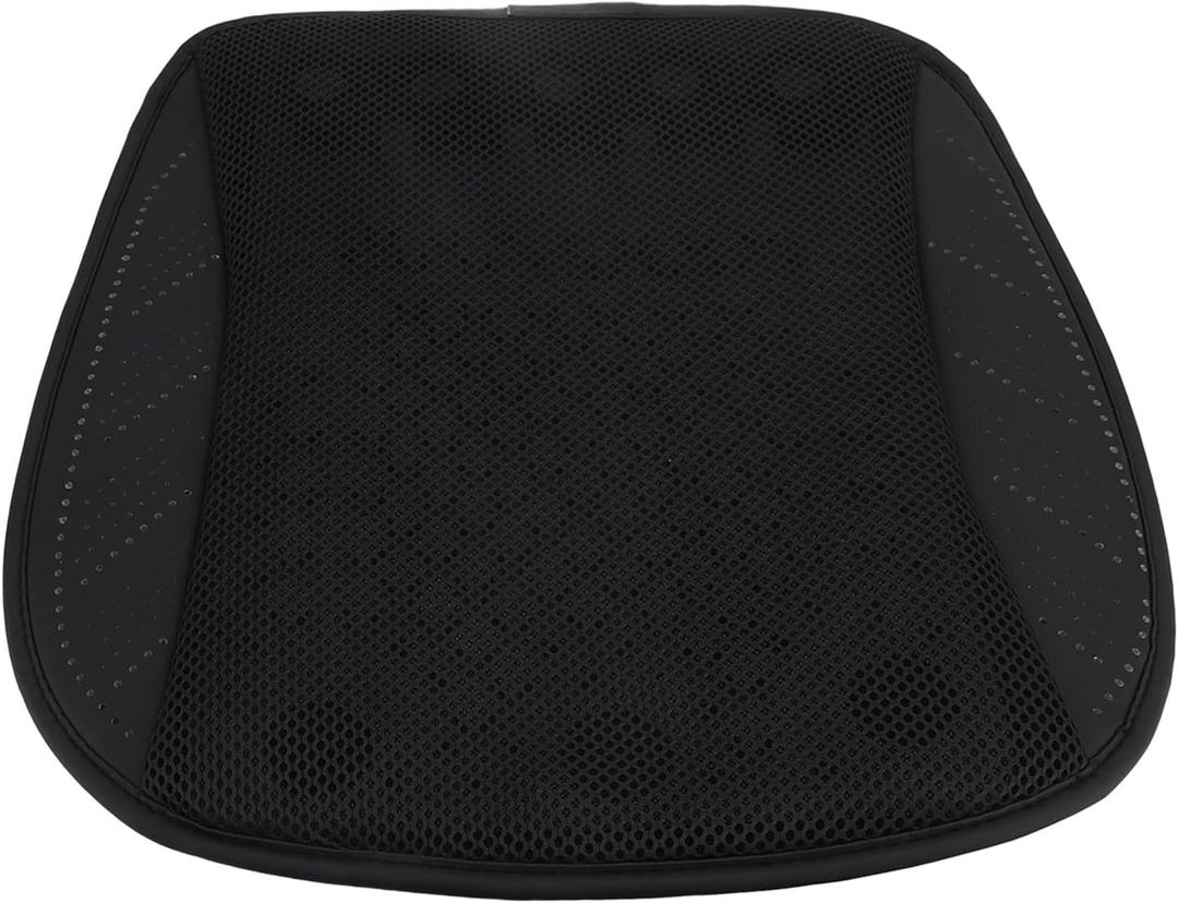 AYNEFY Cooling Seat Cushion, High Speed Fans, USB Powered, Washable Cover, Breathable Mesh, Anti Slip Bottom, Car, Home, Office (Full Black)