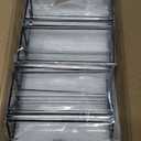 Floroom 6 Pack 5x7 Inch Clear Acrylic Sign Holders, Double-Sided Black Display Stand Picture Frames for Table Numbers, Menus, Flyers, Weddings, and Offices