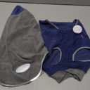 cyeollo 2 Pack Dog Fleece Sweater Stretchy Sweatshirt Pullover Dog Vest with Reflective Stripe Pet Clothes Lightweight Pet Sweaters for Small Dogs Size, Navy & Grey XL