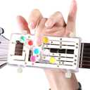 Guitar Chord Presser Guitar Trainer Practice Learning Tools Cord Presser for Acoustic Chord Helper Learn with Clip on Tuner