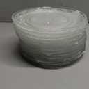 PYVYLO 11 Pack Crystal Glass Salad Plates,7 Inch Round Glass Dessert Plate,Small Dinner Snack Cake Plates for Kitchen