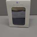 lulumoon Muslin Swaddle Blanket Baby - Cotton Swaddling Blanket Soft Baby Receiving Blankets Neutral 3Pack(Navy)