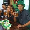 St. Patrick's Day Paper Napkins Green Shamrock Disposable Guest Napkins Plaid Dot Hand Towels for Irish Party Spring Holiday Kitchen Bathroom Dinner Table Decor Supplies, 50 Pcs