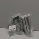 QCAA Extra Heavy Storm Door Chain Check, 25-1/2" Length, Zinc Die Cast Bracket, Satin Chrome, Steel Hook, Plastic Tube, 2 Pack, Made in Taiwan