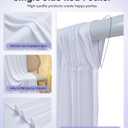 50ft x 40ft White Ceiling Drapes 10-Pack for Wedding Party Hang-Kit