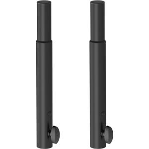 2 x 14.5" Extended Pole Mount Extension Rod Effectively Lift by 10.6", 35mm Speaker Adapters for Most Light Stage Stand Tripod Speaker Stand, Set of 2