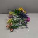 Yastouay 27 Bundles Artificial Flowers for Outdoors Decoration, Outdoor Artificial Flowers UV Resistant Fake Flowers Greenery Shrubs Plants for Front Porch Window Box Hanging Garden Home